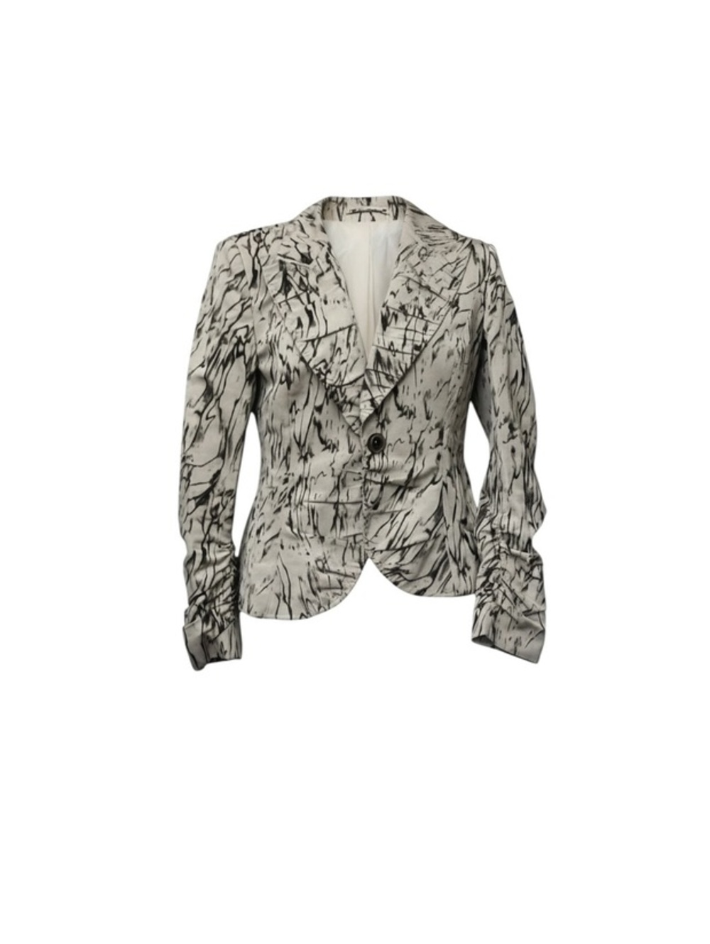 Escada Vintage Abstract Print Statement Blazer